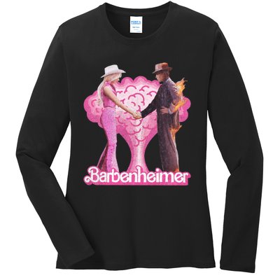 Oppenheimer Bar Bie Doll Trending Funny Hot Meme Ladies Long Sleeve Shirt