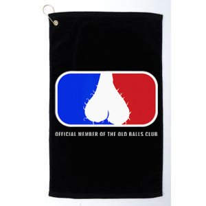 Old Balls Club Funny 40th 50th 60th Birthday For Him Platinum Collection Golf Towel