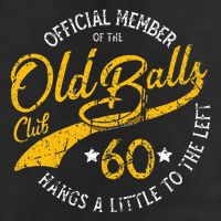 Old Balls Club 60th Over The Hill Birthday Adult Drive Performance Visor