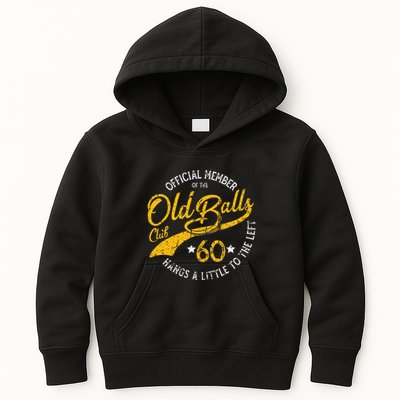 Old Balls Club 60th Over The Hill Birthday Kids Hoodie
