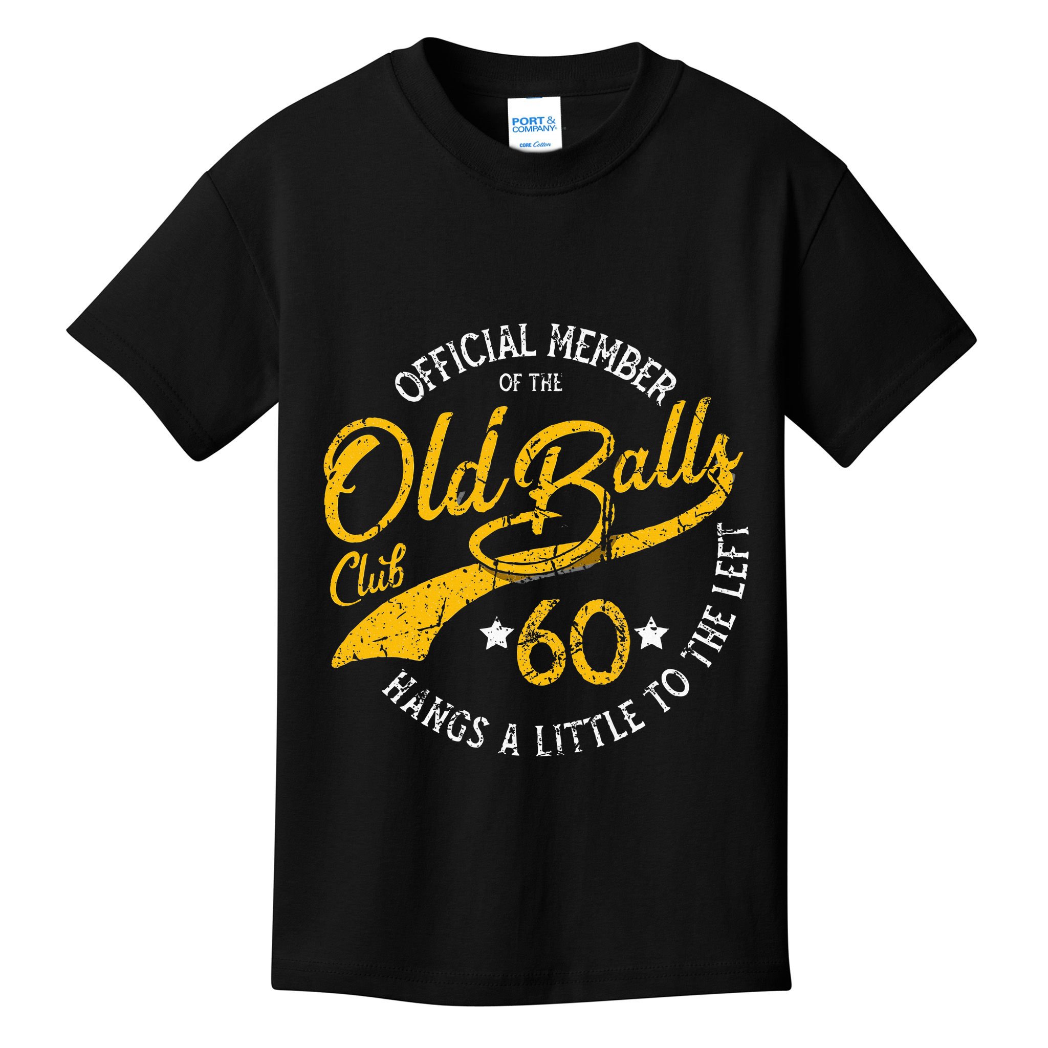 Old Balls Club 60th Over The Hill Birthday Kids T-Shirt