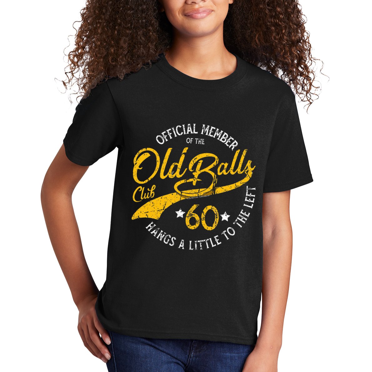 Old Balls Club 60th Over The Hill Birthday Kids T-Shirt