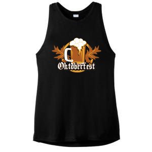 Oktoberfest Beer Celebration Logo Ladies PosiCharge Tri-Blend Wicking Tank