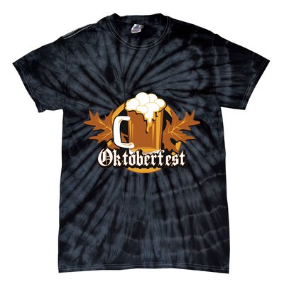 Oktoberfest Beer Celebration Logo Tie-Dye T-Shirt
