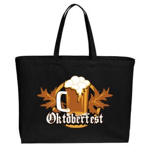 Oktoberfest Beer Celebration Logo Cotton Canvas Jumbo Tote