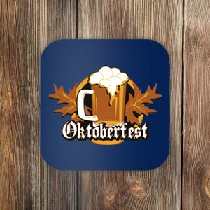 Oktoberfest Beer Celebration Logo Coaster