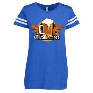 Oktoberfest Beer Celebration Logo Enza Ladies Jersey Football T-Shirt