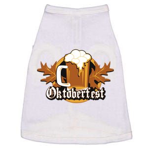 Oktoberfest Beer Celebration Logo Doggie Tank