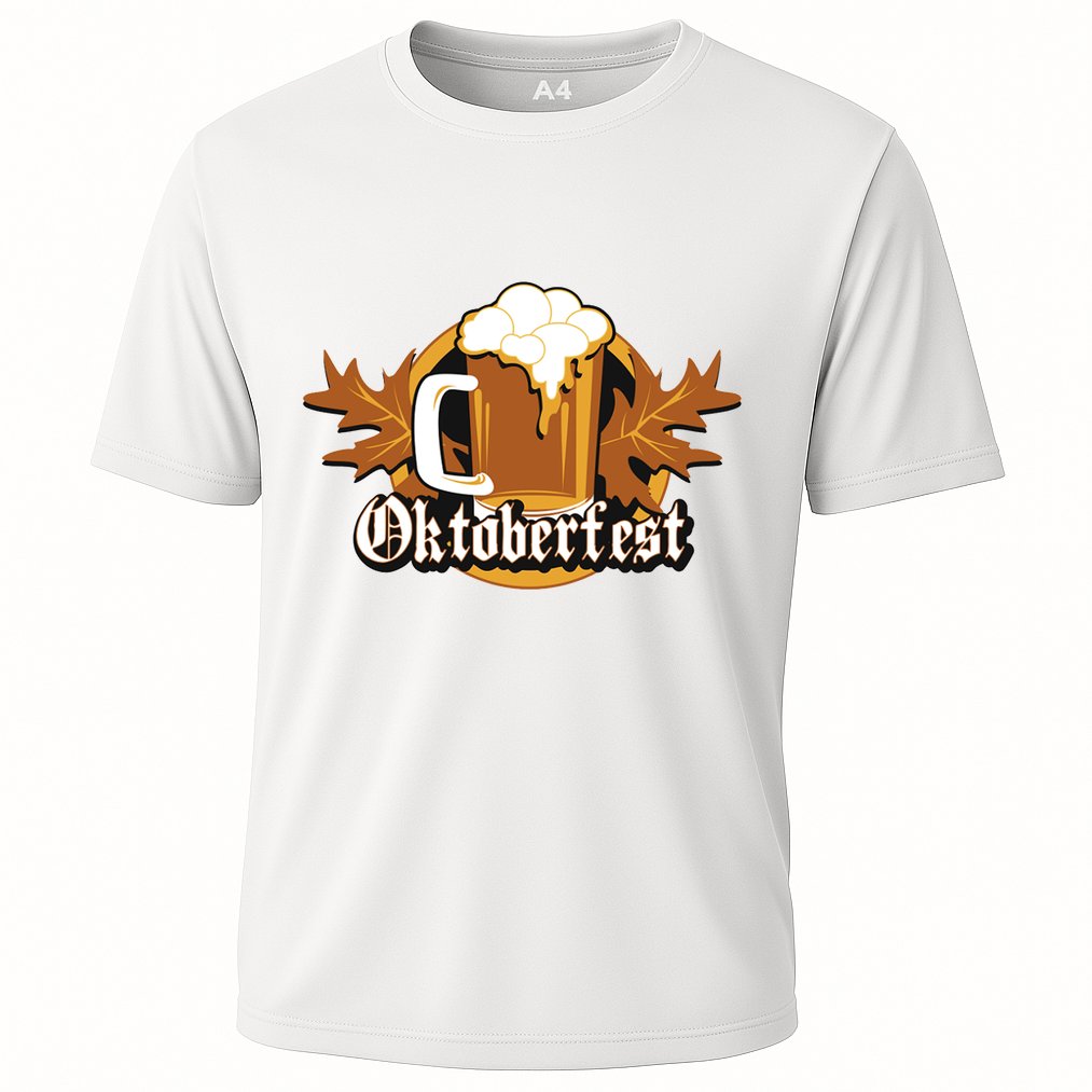 Oktoberfest Beer Celebration Logo Cooling Performance Crew T-Shirt
