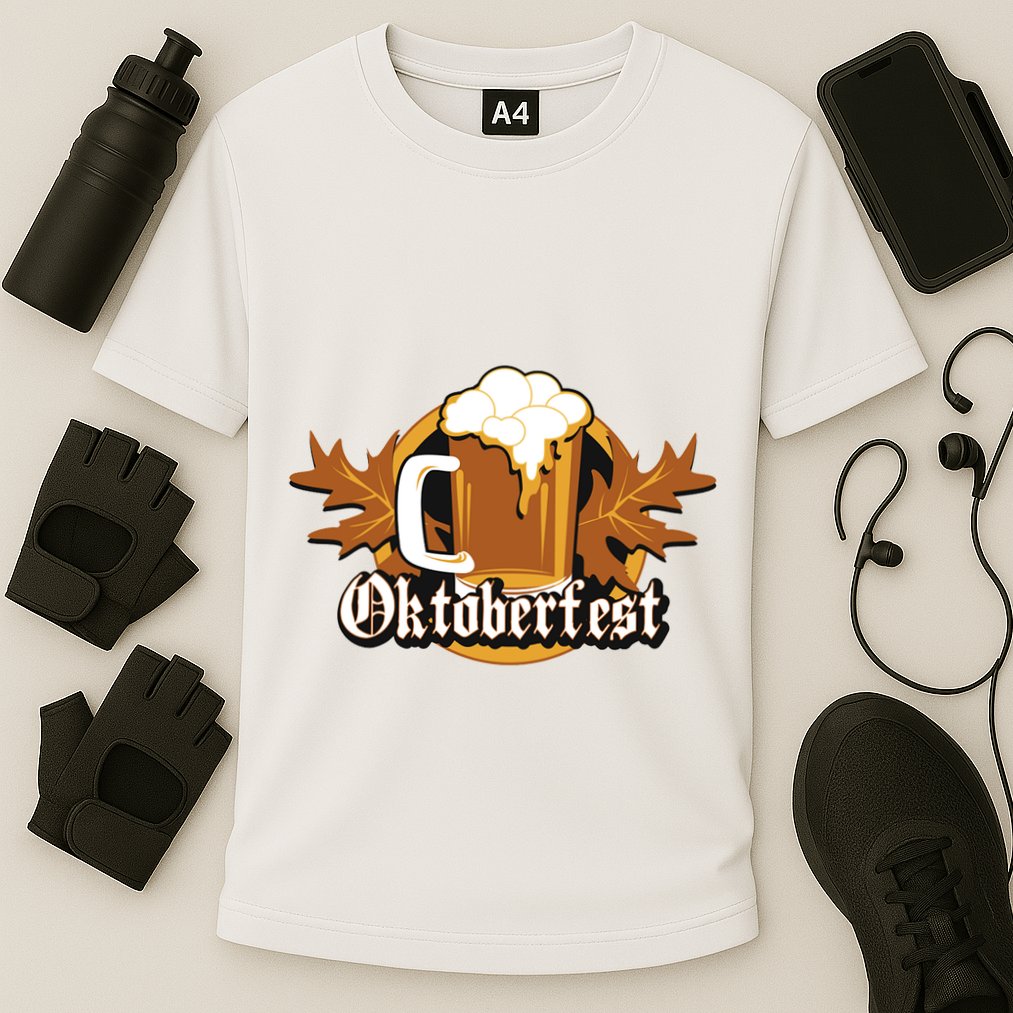 Oktoberfest Beer Celebration Logo Cooling Performance Crew T-Shirt