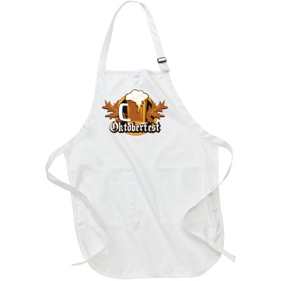 Oktoberfest Beer Celebration Logo Full-Length Apron With Pockets