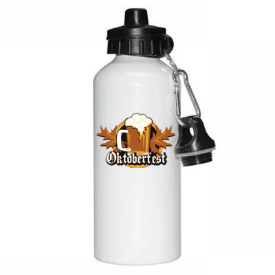 Oktoberfest Beer Celebration Logo Aluminum Water Bottle