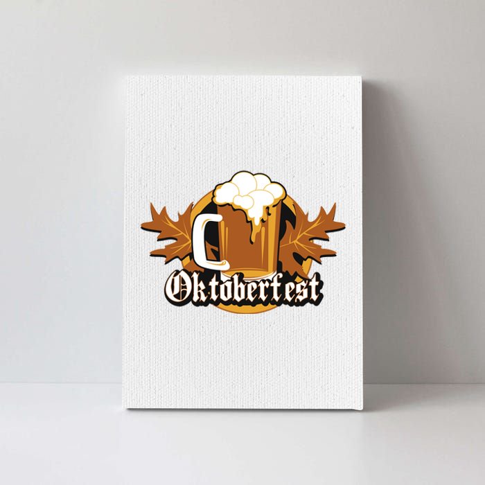 Oktoberfest Beer Celebration Logo Canvas