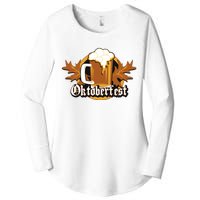 Oktoberfest Beer Celebration Logo Women's Perfect Tri Tunic Long Sleeve Shirt