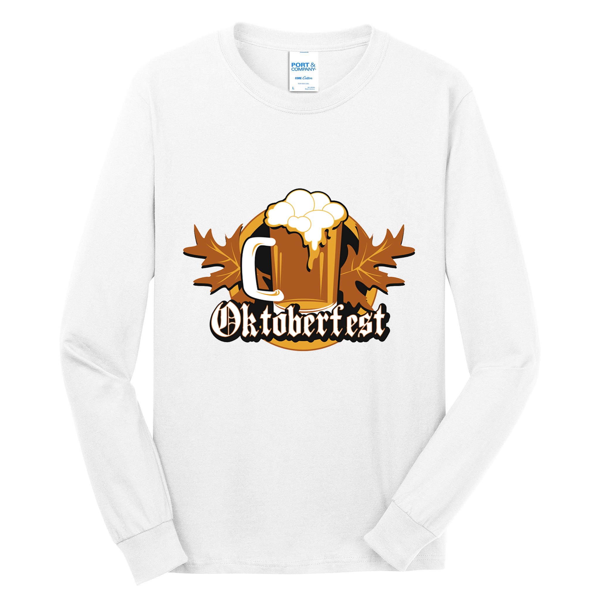 Oktoberfest Beer Celebration Logo Tall Long Sleeve T-Shirt