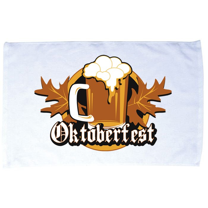 Oktoberfest Beer Celebration Logo Microfiber Hand Towel