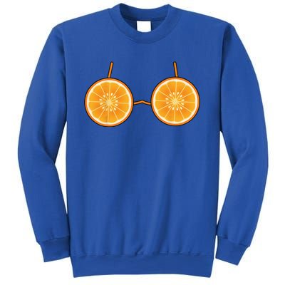 Orange Bra Costume Cute Easy Fruit Halloween Gift Sweatshirt