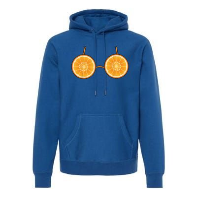 Orange Bra Costume Cute Easy Fruit Halloween Gift Premium Hoodie