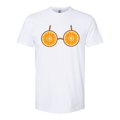 Orange Bra Costume Cute Easy Fruit Halloween Gift Softstyle CVC T-Shirt