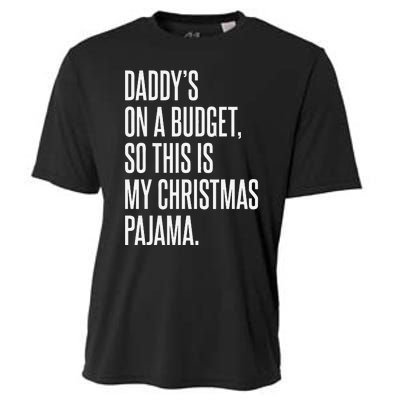 On Budget Christmas Pajama Holiday Family Daddy Excuse Cooling Performance Crew T-Shirt