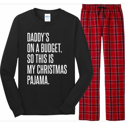 On Budget Christmas Pajama Holiday Family Daddy Excuse Long Sleeve Pajama Set