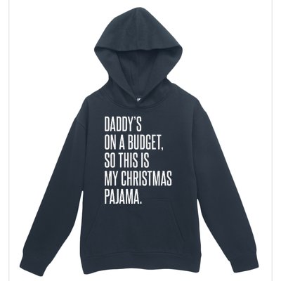 On Budget Christmas Pajama Holiday Family Daddy Excuse Urban Pullover Hoodie