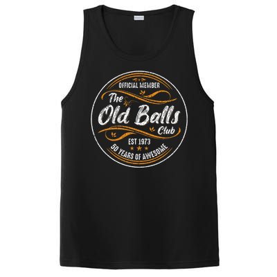 Old Balls Club 50th Birthday Funny 50 Years PosiCharge Competitor Tank