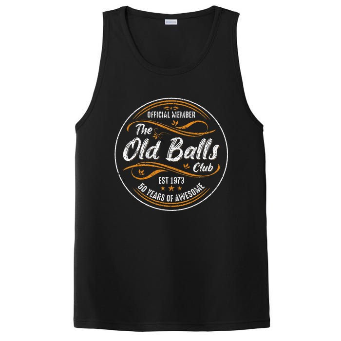 Old Balls Club 50th Birthday Funny 50 Years PosiCharge Competitor Tank