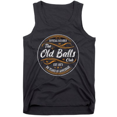 Old Balls Club 50th Birthday Funny 50 Years Tank Top