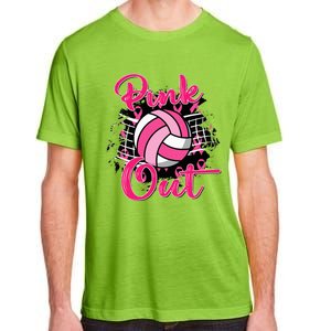 Out Breast Cancer Awareness Volleyball Adult ChromaSoft Performance T-Shirt