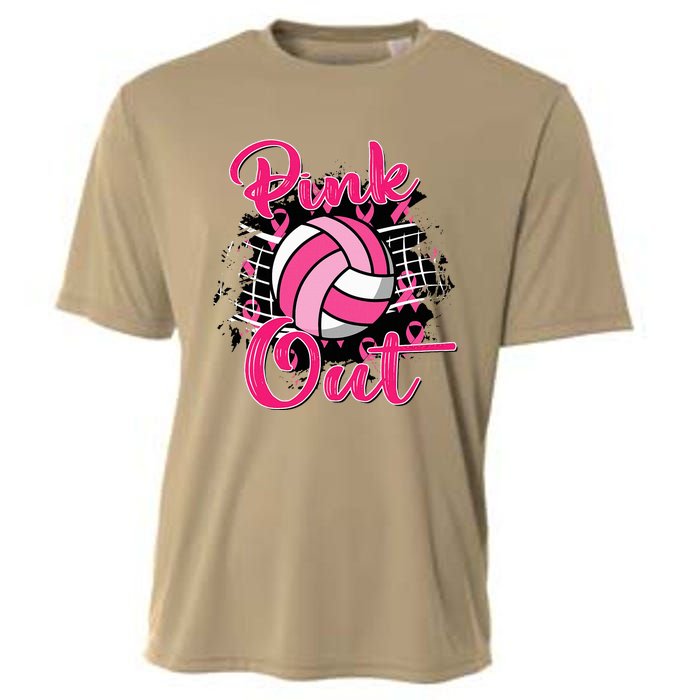 Out Breast Cancer Awareness Volleyball Cooling Performance Crew T-Shirt