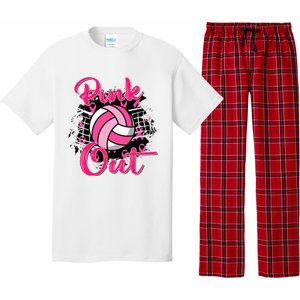 Out Breast Cancer Awareness Volleyball Pajama Set