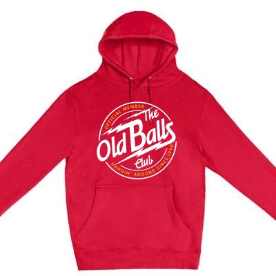 Old Balls Club 1990 Birthday For Old Guy Premium Pullover Hoodie