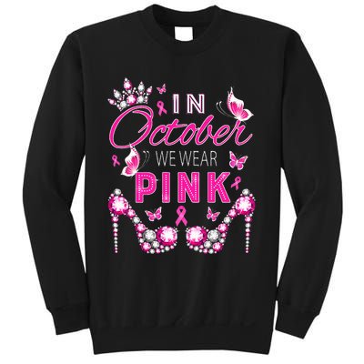 October Breast Cancer Awareness Ribbon Support Sweatshirt