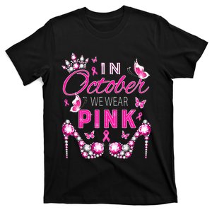 October Breast Cancer Awareness Ribbon Support T-Shirt