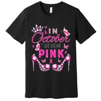 October Breast Cancer Awareness Ribbon Support Premium T-Shirt