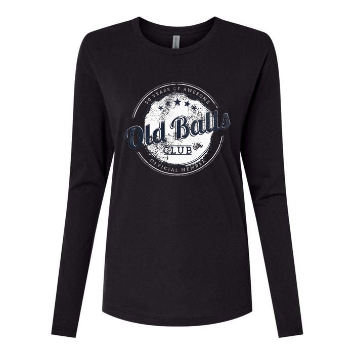 Old Balls Club Womens Cotton Relaxed Long Sleeve T-Shirt