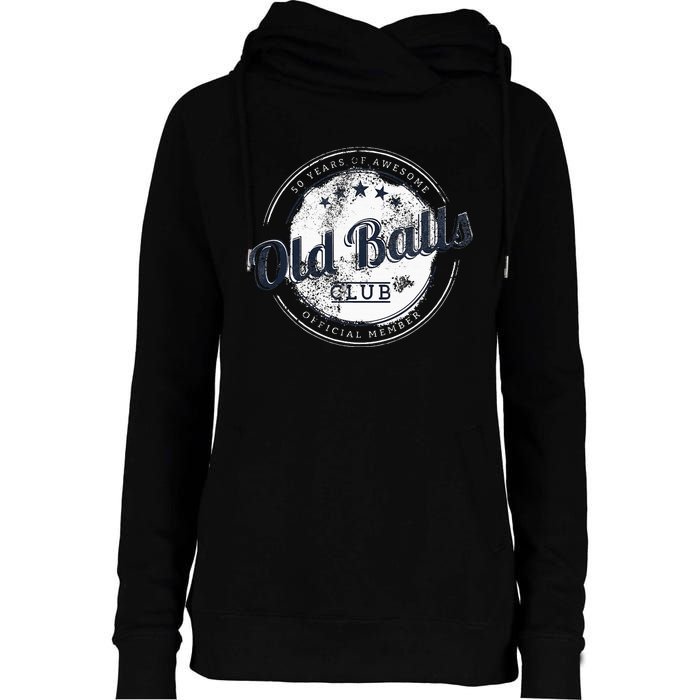 Old Balls Club Womens Funnel Neck Pullover Hood