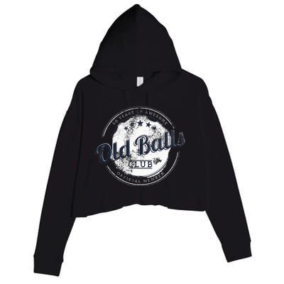 Old Balls Club Crop Fleece Hoodie