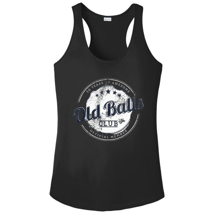 Old Balls Club Ladies PosiCharge Competitor Racerback Tank