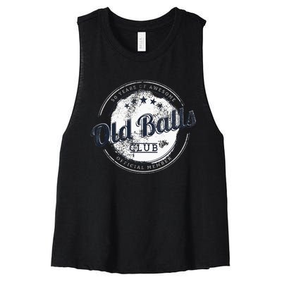 Old Balls Club Women's Racerback Cropped Tank