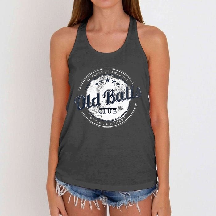 Old Balls Club Women's Knotted Racerback Tank