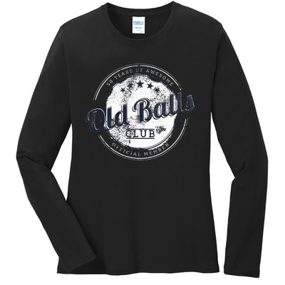 Old Balls Club Ladies Long Sleeve Shirt