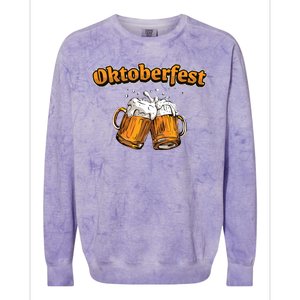 Oktoberfest Beer Cheer Colorblast Crewneck Sweatshirt