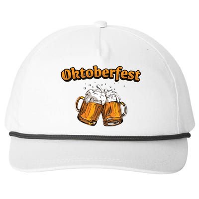 Oktoberfest Beer Cheer Snapback Five-Panel Rope Hat