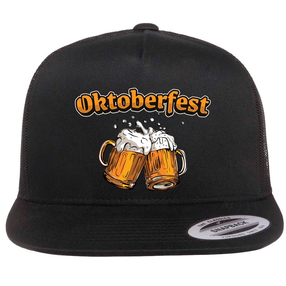 Oktoberfest Beer Cheer Flat Bill Trucker Hat