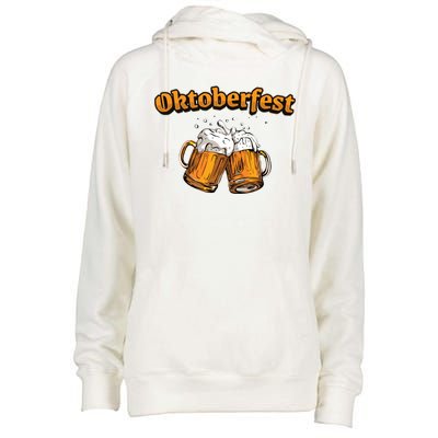 Oktoberfest Beer Cheer Womens Funnel Neck Pullover Hood