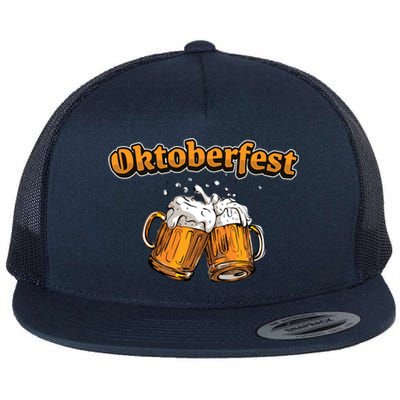 Oktoberfest Beer Cheer Flat Bill Trucker Hat