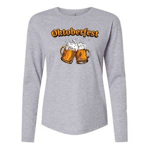 Oktoberfest Beer Cheer Womens Cotton Relaxed Long Sleeve T-Shirt