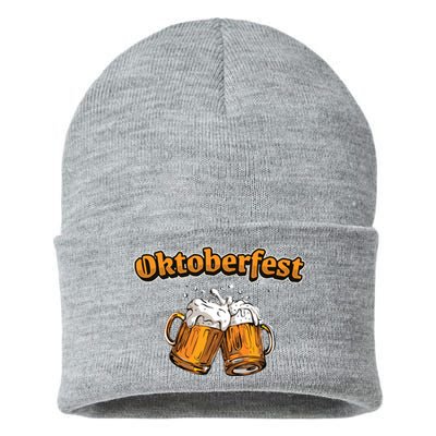 Oktoberfest Beer Cheer Sustainable Knit Beanie